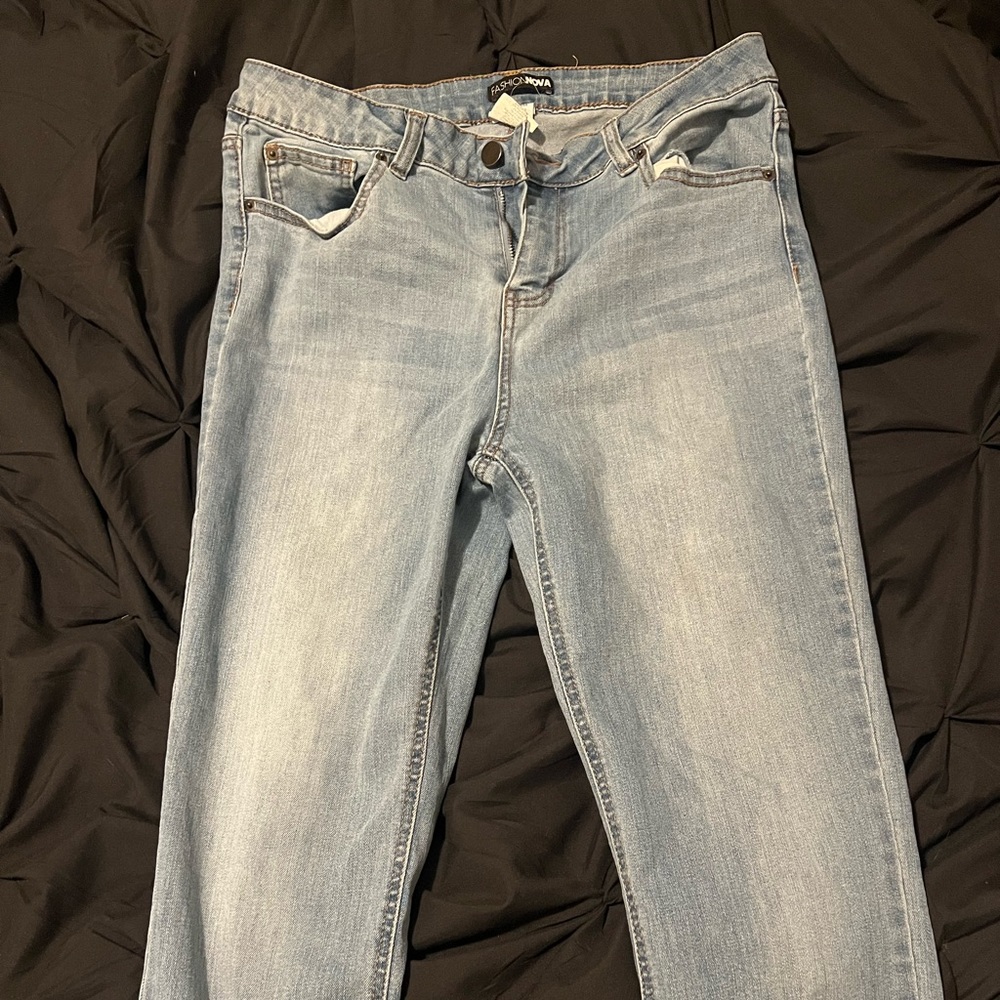Light wash jeans
